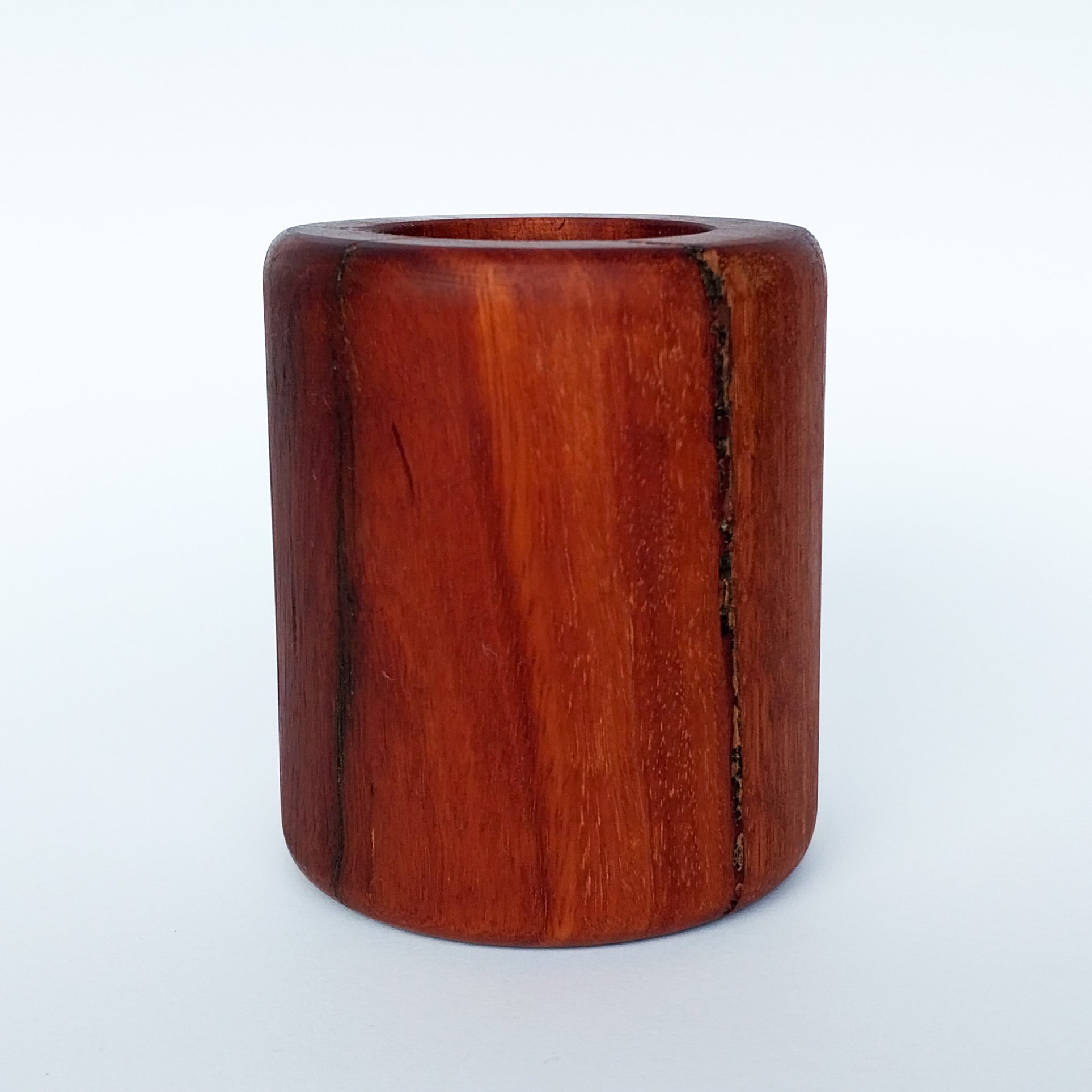 Candle Holder (Red Gum, Tall) and Tealight Bundle
