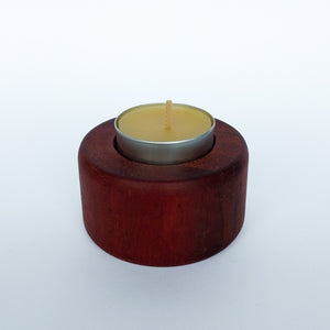 Candle Holder (Red Gum, Short) and Tealight Bundle